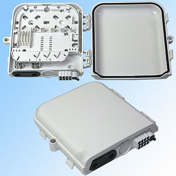 Wall / Pole Mounting Fiber Optic Termination Box Max Capacity 8F For Splice Tray
