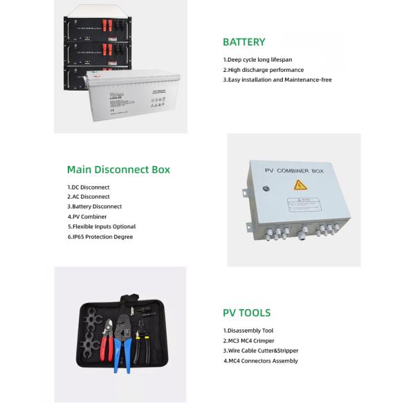Home Sistema de energía solar 8KW 5KW 3KW Kit solar 20KW 10KW Sistema de energía solar fuera de la red