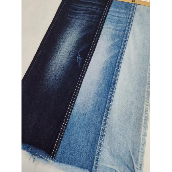 8.9oz 85%Cotton Dual-Core Siro Yarn Cross Slub 10s Denim Fabric 180cm Full Width For Jeans Or Jacket