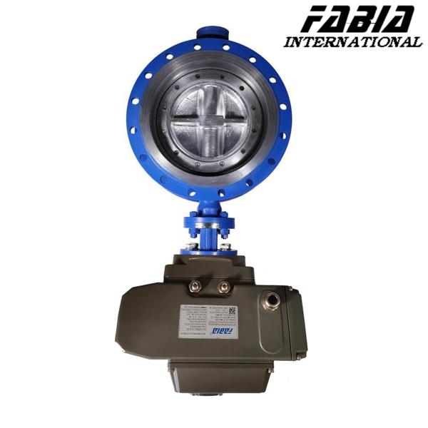 Válvula de borboleta industrial de vedação elétrica de grande diâmetro