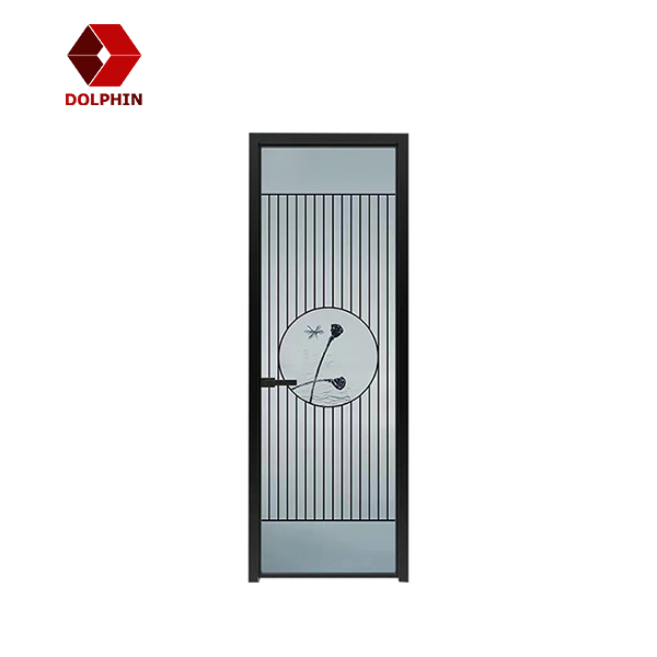 Напудрите покрытую рамку алюминиевого стекла двери окна тонкую узкую