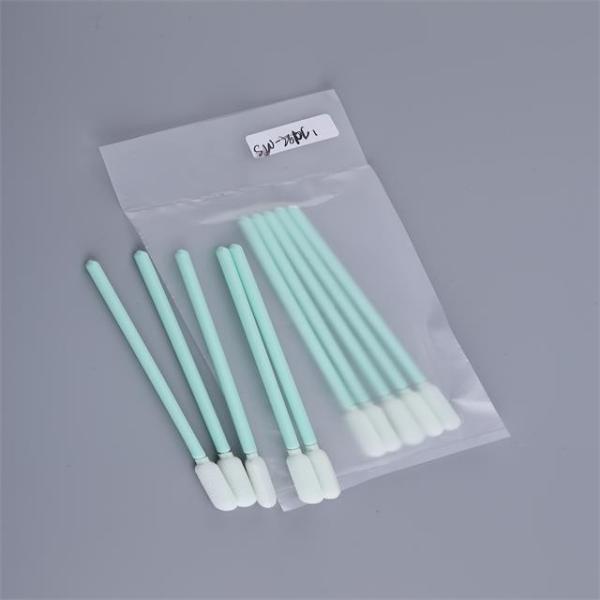 Portable TX709 ESD Safe Foam Tip Swabs with 107mm Total Length and Low Non Volatile Residue