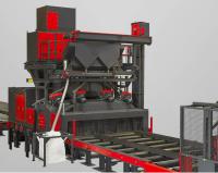 1.5M/Min 5T Workpiece Roller Conveyor Shot Blasting Machine