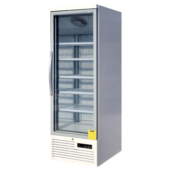 Plug In Upright Glass Door Fridge R290 Refrigerant For Drinks / Beverages