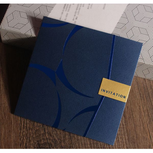 Custom Blue Wedding Invitation Gift Card Envelopes For 5x7 Cards