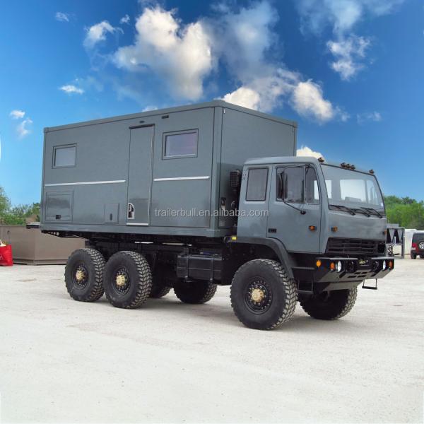 18ft Square Expedition Motorhome Truck Camper Shell for DIY Overland and Road Traveling