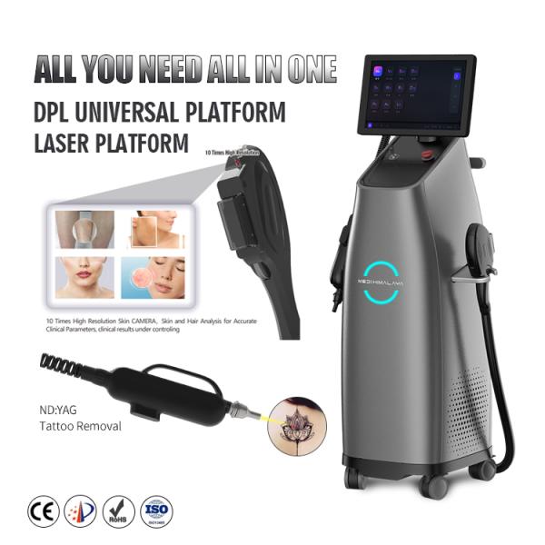 Vertical IPL Hair Removal Machine Multifunctional DPL Elight Shr Skin Rejuvenation