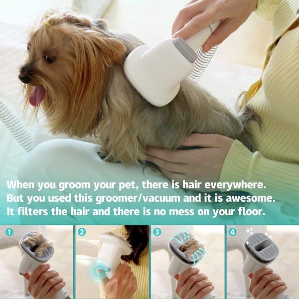 Sustainable Pet Grooming Kit Vacuum Cleaner Dog Cat Mascotas Pet Hair Remover Brush
