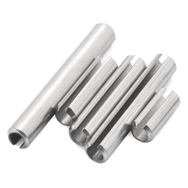 ISO 8752 304 Stainless Steel Slotted Spring Pins - Plain Finish