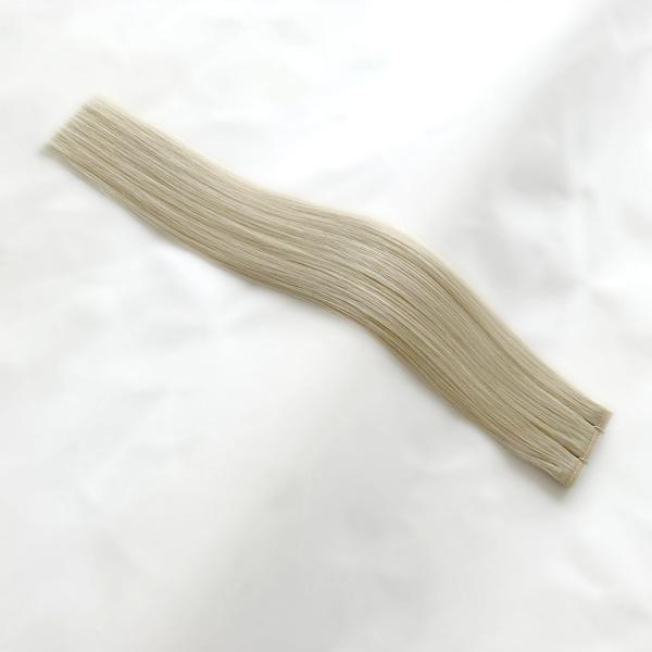 Remy Hair Invisible Flat Hair Weft for Natural-Looking Hair Extensions