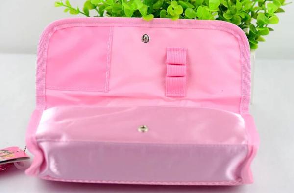 Purple / Pink Disney Princess Plush Pencil Bag with Zipper For Promotion Gifts