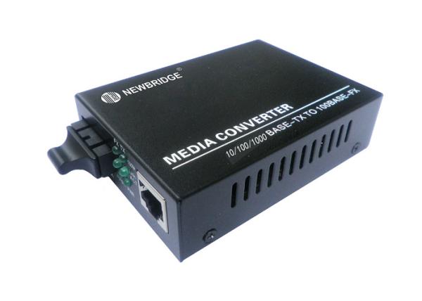 10 100 1000M Fast Ethernet Media Converter 1310nm SC 130mm * 86mm * 26mm