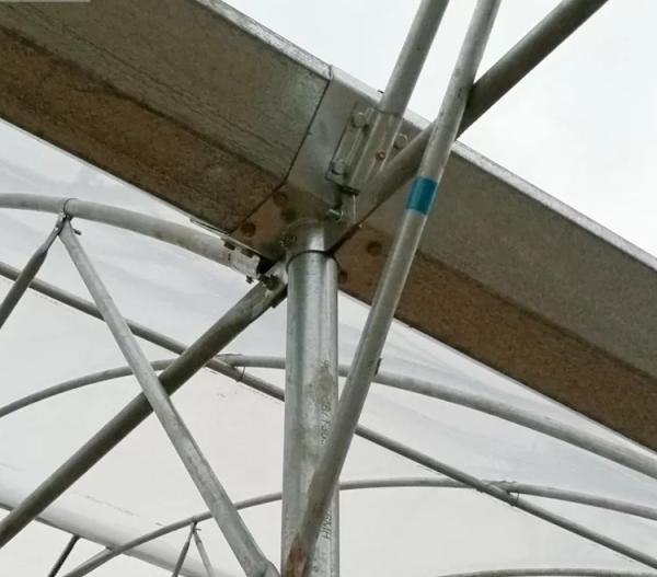 Calha de chuva de aço galvanizado para estufa comercial conectada 2,0 mm