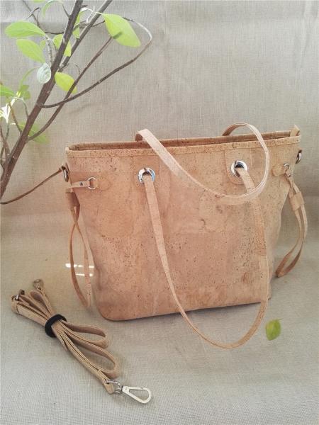 vegan cork handbag, ladybag, girl bag