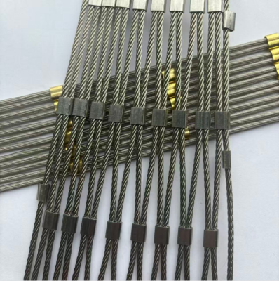 SS304 Stainless Steel Rope Mesh Inter Woven Knotted Type With 80x50mm Aperture For Safety Protection