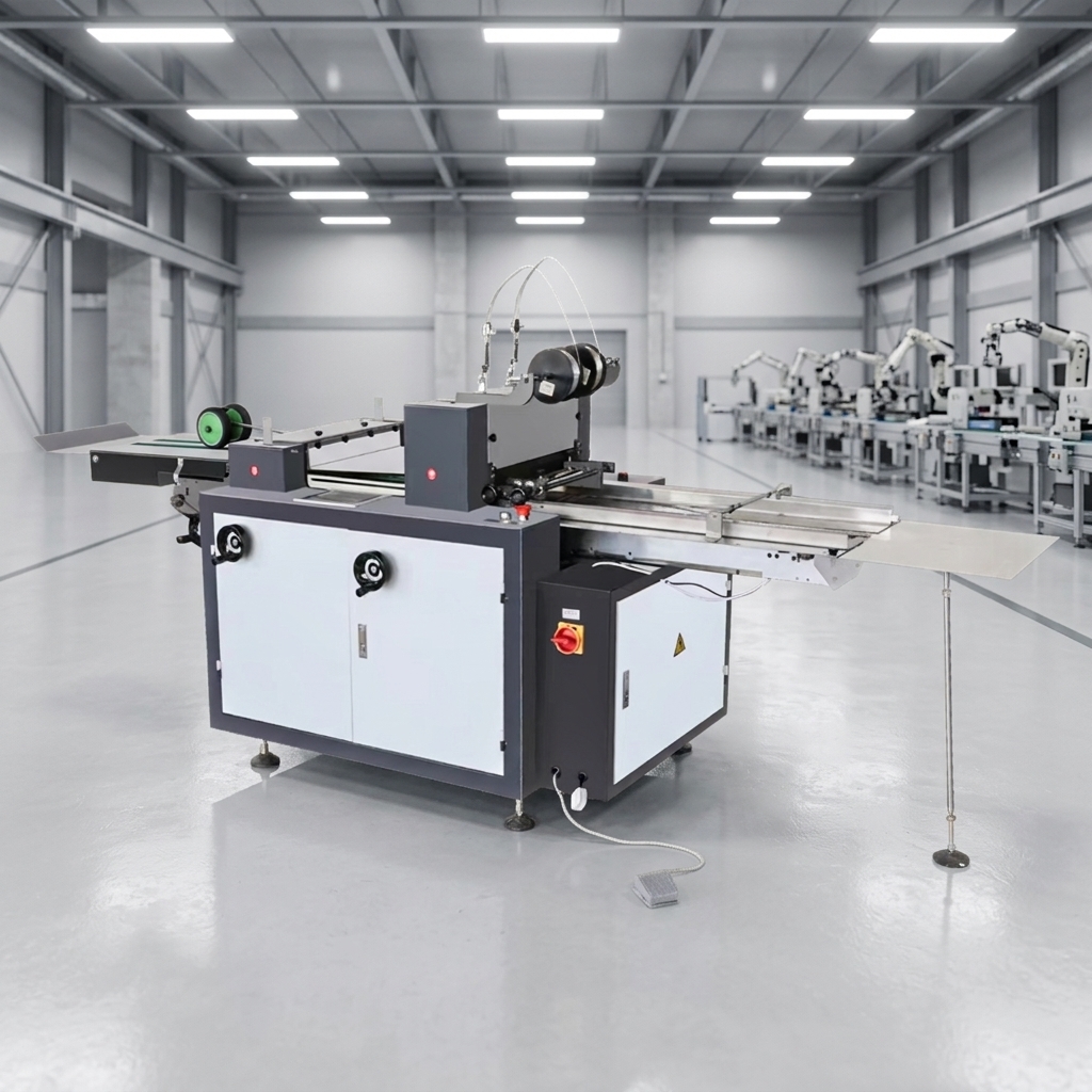 HX350 Auto Stitcher Folder Two Heads Flat Wire 2500-3000 Books Per Minute