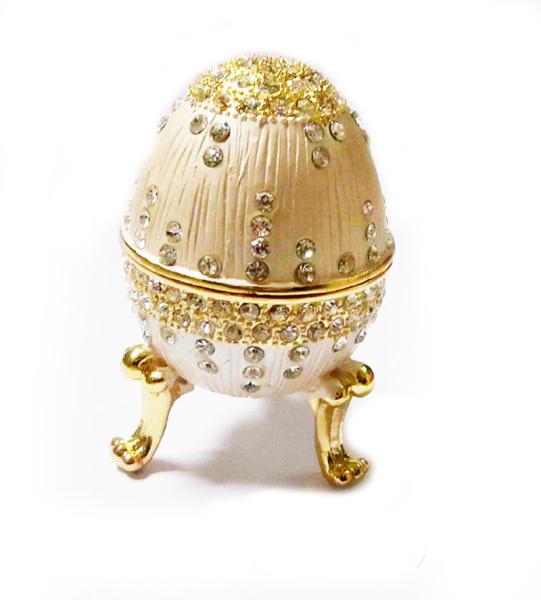 Faberge Easter Eggs Russian Royal Enamel Box Jewellery Box Holder Faberge Egg Box Style Decorative Enameled Trinket Box