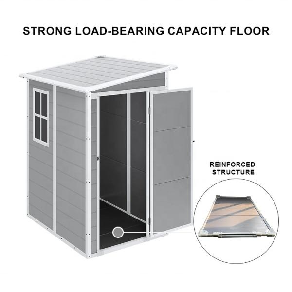 Durable Construction Garden Shed Lean-to Design Waterproof Outdoor Garden Sheds