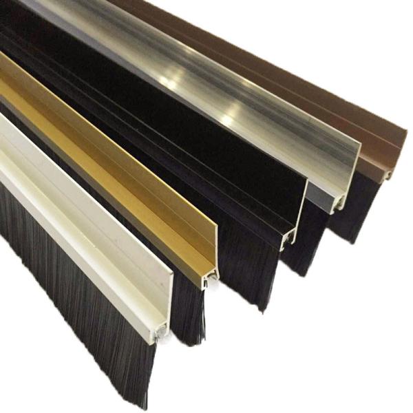 OEM Industrial Roller Door Brush Seal Brush Pile Weather Stripping Alumínio