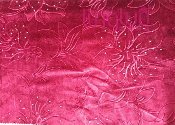 Without Backing Dying Italian Velvet Upholstery Fabric With Diamond Decorative