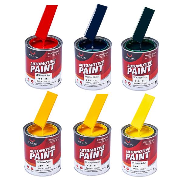 Customizable Color Willis Auto Refinish Paint For Trucks 2k Spray Paint Auto Refinish Paint Metallic Blue Car Paint
