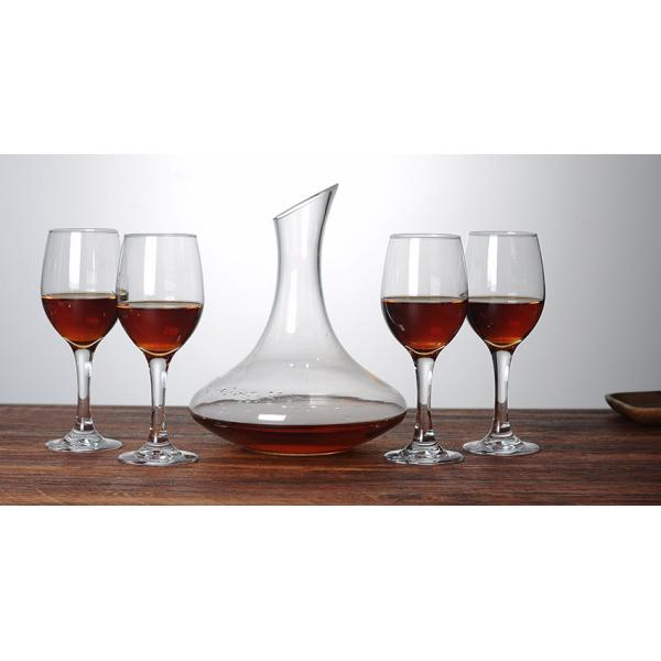 10oz Red Goblet Glasses