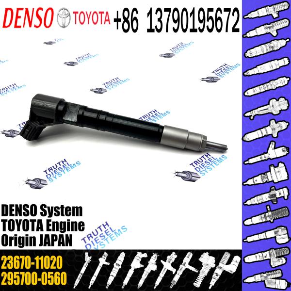 Injector 295700-0120 295700-0530 295700-0560 295700-0090 For TOYOTA HILUX REVO 23670-11020