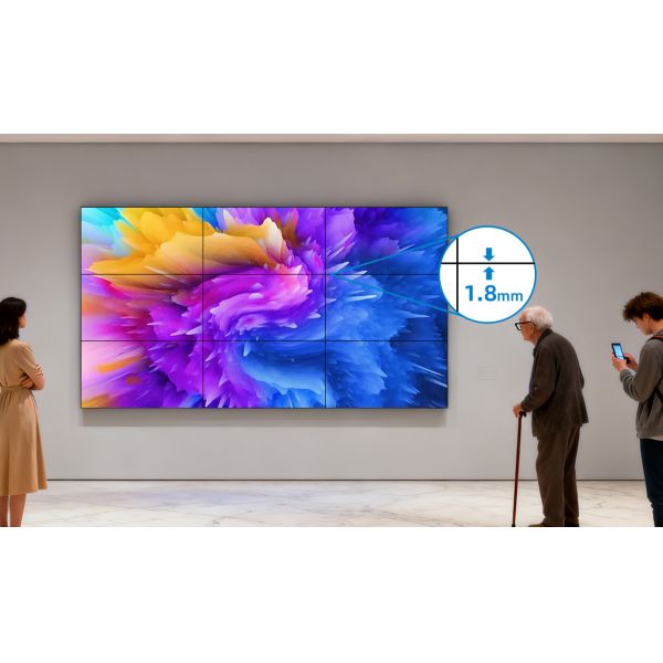 Ultra Thin 1.8mm Bezel Video Wall Display With LG Panel 55 Inch