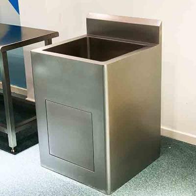 Silver Color Lab  Stainless Steel Hand Wasking Sink Cleanroom Furniture