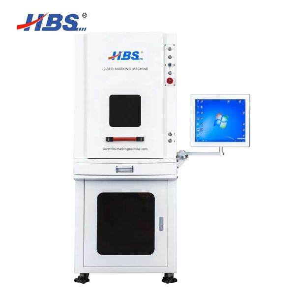 Full Enclosed 20W 30W 50W Fiber Laser Marking Machine Laser Engraving Machine