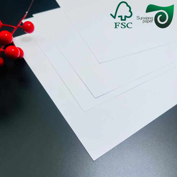 210gsm 220gsm Double Sided Coated Thermal Cardboard Paper For Airline Tickets FSC