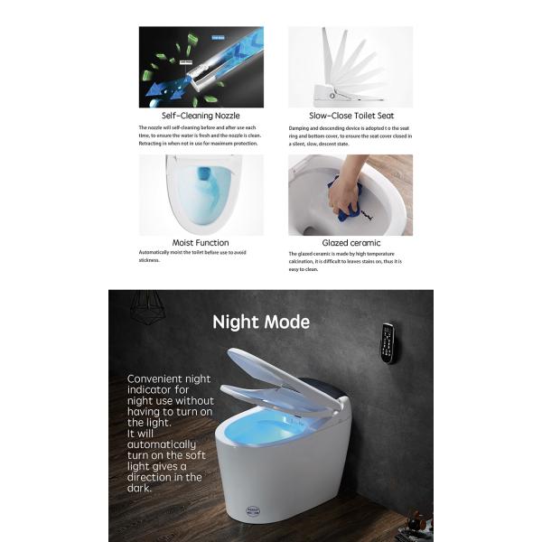 Advanced Function Automatic Deodorization Toilet Integrated Multi-Function Luxury with S-trap Drainage and Remote Control