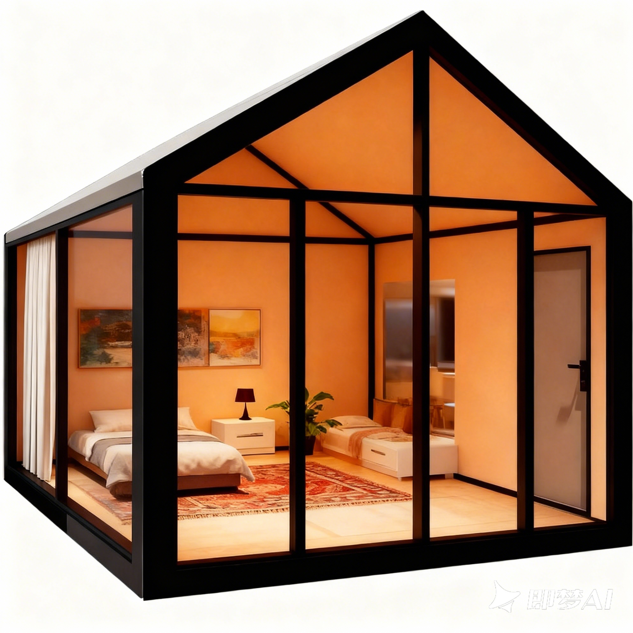 Countryside Eco-Friendly Durable  Triangle Prefabricated Family House