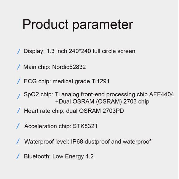 bandes de moniteur de tension artérielle de Smartwatch 200mAh d'écran tactile du sport 240X240