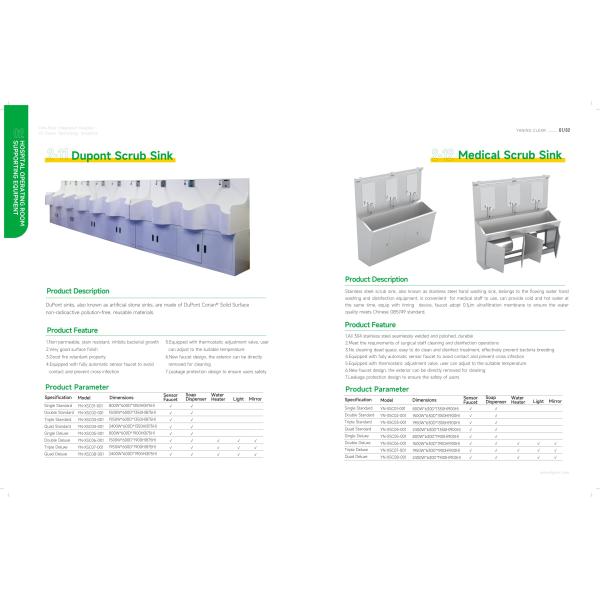 Нержавеющая сталь 304 больничный скраб раковина для ног Операционное мытье рук для хирургической комнаты