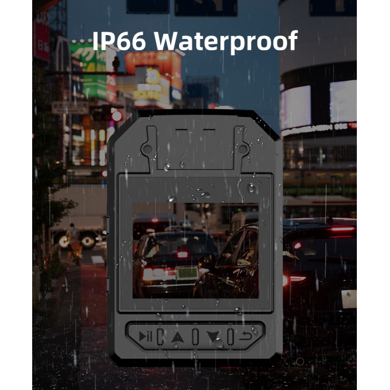 Mini 48MP 4K UHD High Relosution 16X Zoom Body Worn Camera With IP66 Waterproof and WIFI GPS Wearable Camera for Video Recording