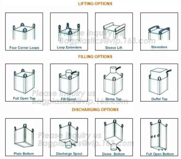 PP woven plastic big Jumbo Vacuum Storage Valve Bags,100% virgin bulk bag pp woven big bag,Factory price pp woven ton bi