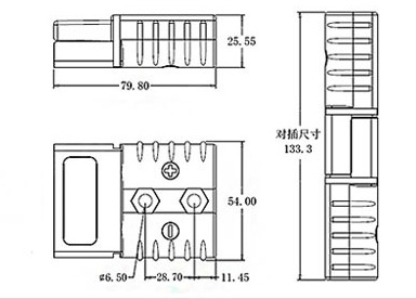 50A 600V High Current Anderson Socket Connector SB50A Anderson Plug Connector