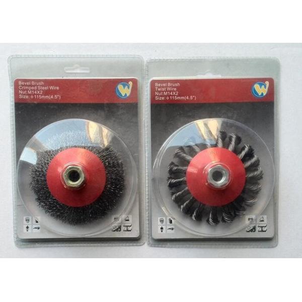 115mm M14 Bevel Brush Knot Wire Steel Wire Brush for Weld Cleaning Rough Surface