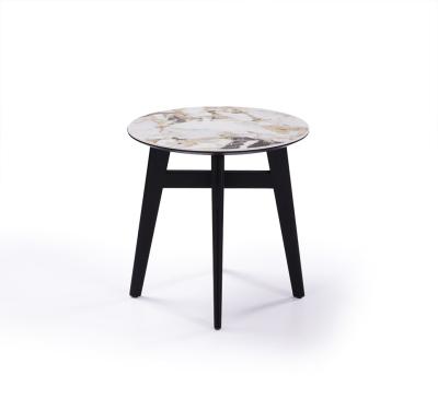 OEM Mesa de sala de jantar de base de metal Móveis de sala de jantar de metal resistentes a arranhões