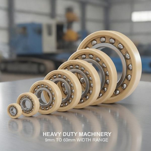 Polyamide Cagematerial Double Row Deep Groove Ball Bearings Width Range 9mm To 60mm Ideal Choice For Heavy Duty Machinery