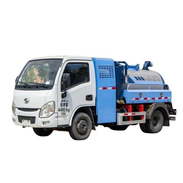 High Pressure Mini Size Electric Septic Tank Truck With Fecal Suction Truck