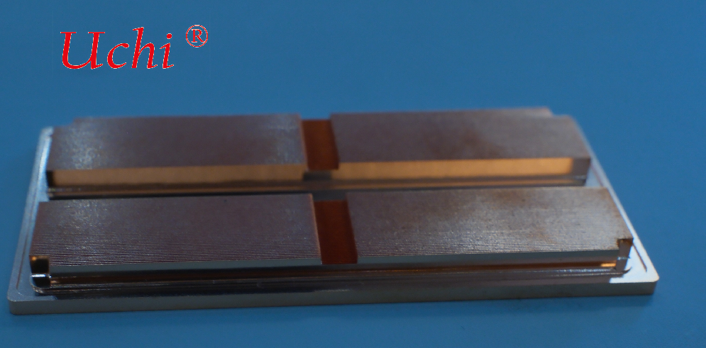 Split-type Pure Copper Microchannel Cold Plate (Dual Heat Source Microchannel Liquid Cooling Heat Sink)