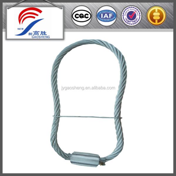Boucle de levage préfabriquée en béton pour le levage de fil Ancrage Ovale Sling de câble en acier