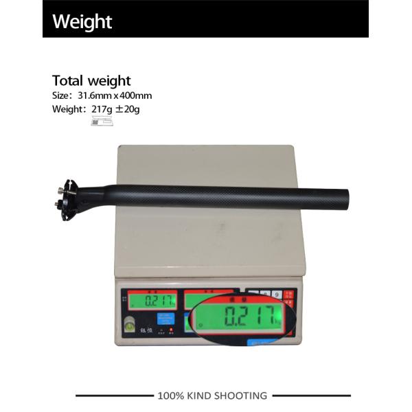 La fibre T1000 3K de carbone tissent le courrier de Seat de tube de selle de vélo de route de montagne