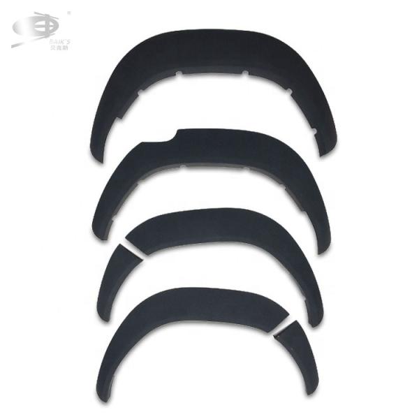 Matte Black Smooth Car Fender Flares Simple Style Abs For Toyota Revo 2015-2018
