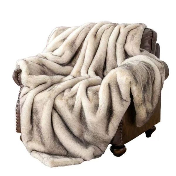 Winter Thick Faux Fur Blanket Faux Animal Fur Household Items