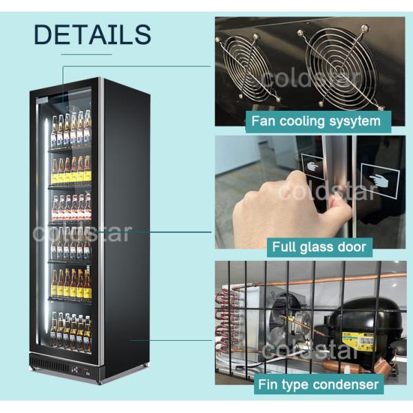 Bar Bottle Drink Beer Display Cooler With Triple Glass Door Commercial Refrigerator With Ce, CB