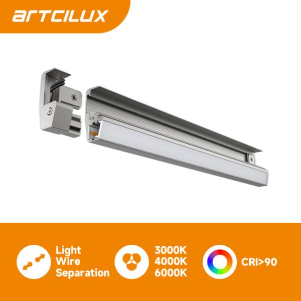 A260C Front Laminate Lights PC Aluminum Alloy Ra≥90 Triple Color Temperature DC12V/24V 5W/7.5W/10W SMD2219/120pcs/m Surface Mounted