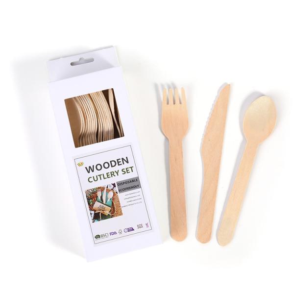 Custom Size Compostable Wooden Cutlery Disposable Wood  140mm Knife